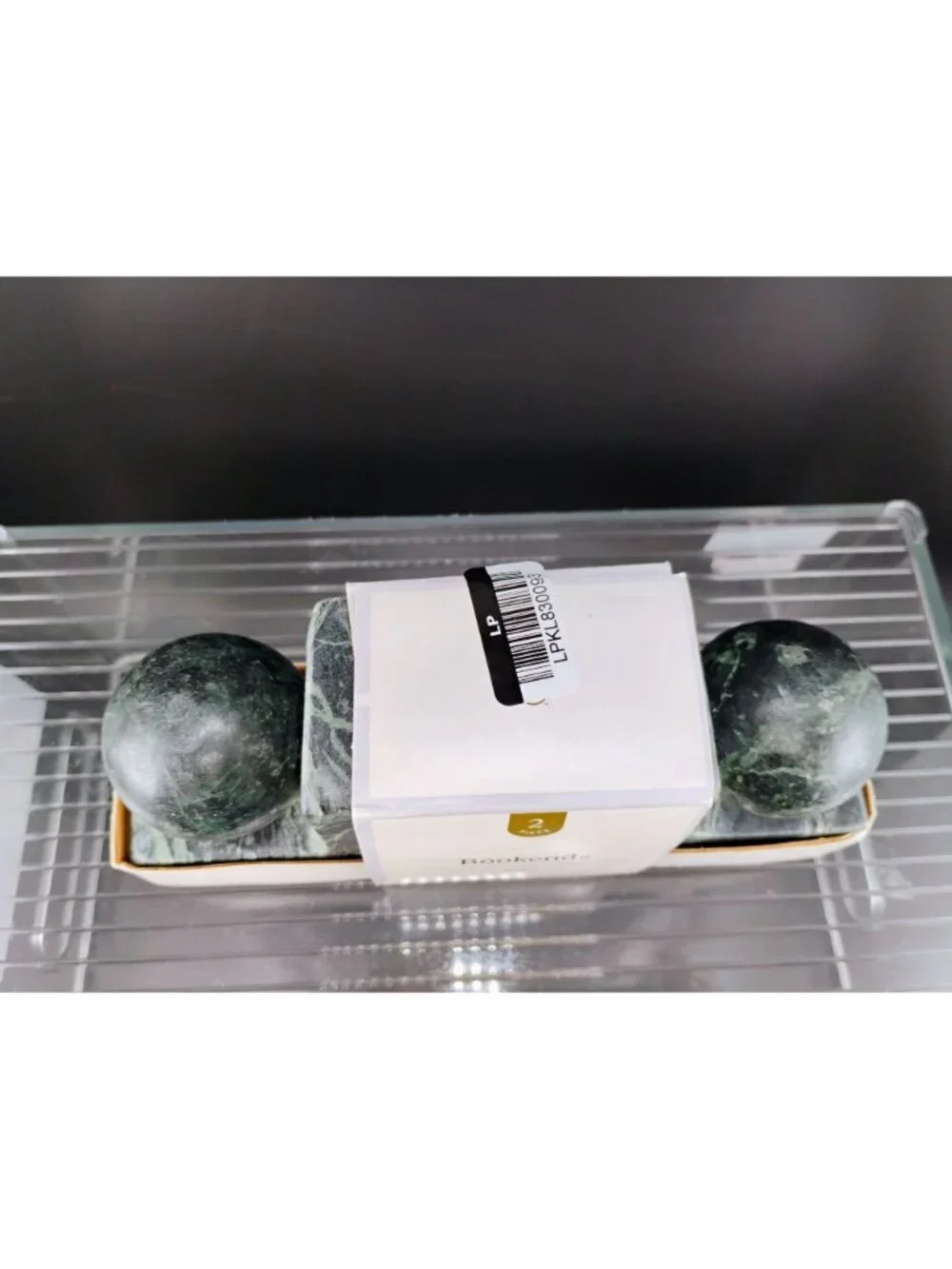 Threshold Studio McGee Marble Bookends 2-Piece Green Set